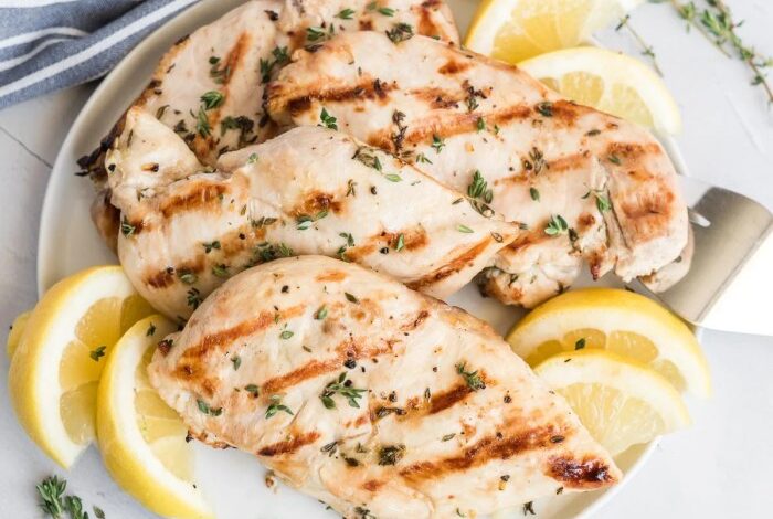 Lemon basil grilled chicken