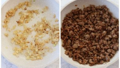 Creamy sausage and mushroom gnocchi skillet