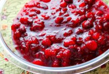 Cranberry sauce with pineapple
