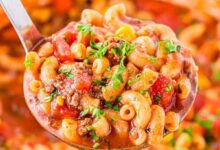 Presto pesto hamburger mac