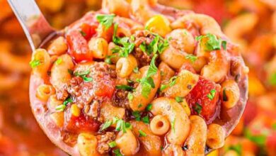 Presto pesto hamburger mac