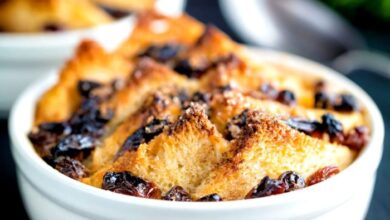 Bread and butter pudding